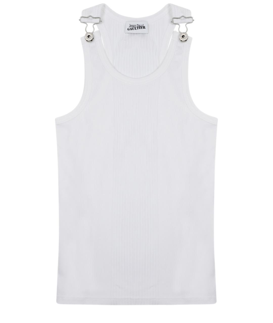 JEAN PAUL GAULTIER Белая хлопковая майка, фото 1