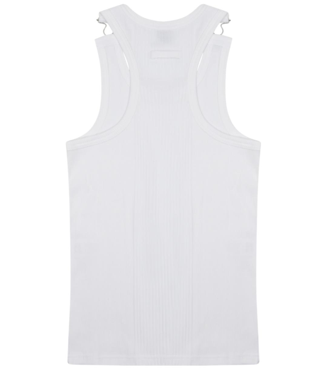 JEAN PAUL GAULTIER Белая хлопковая майка, фото 2