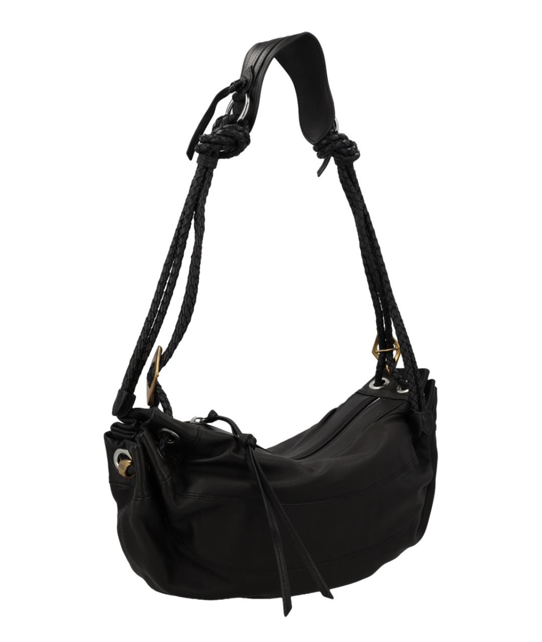 ISABEL MARANT Черная кожаная сумка через плечо, фото 2