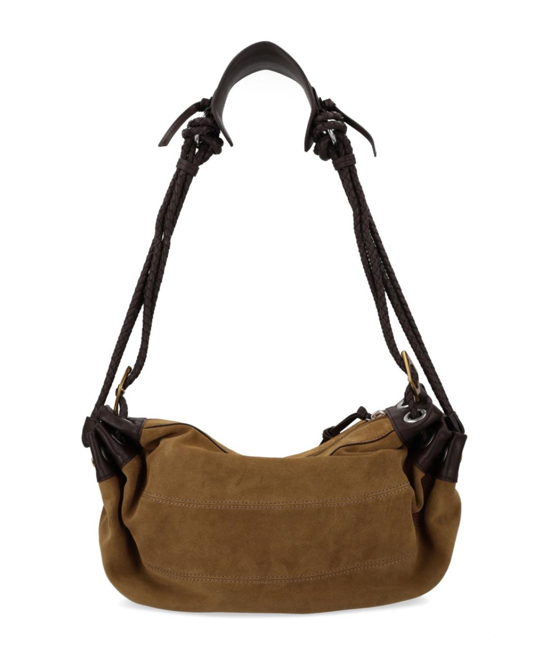 ISABEL MARANT Коричневая замшевая сумка через плечо, фото 3