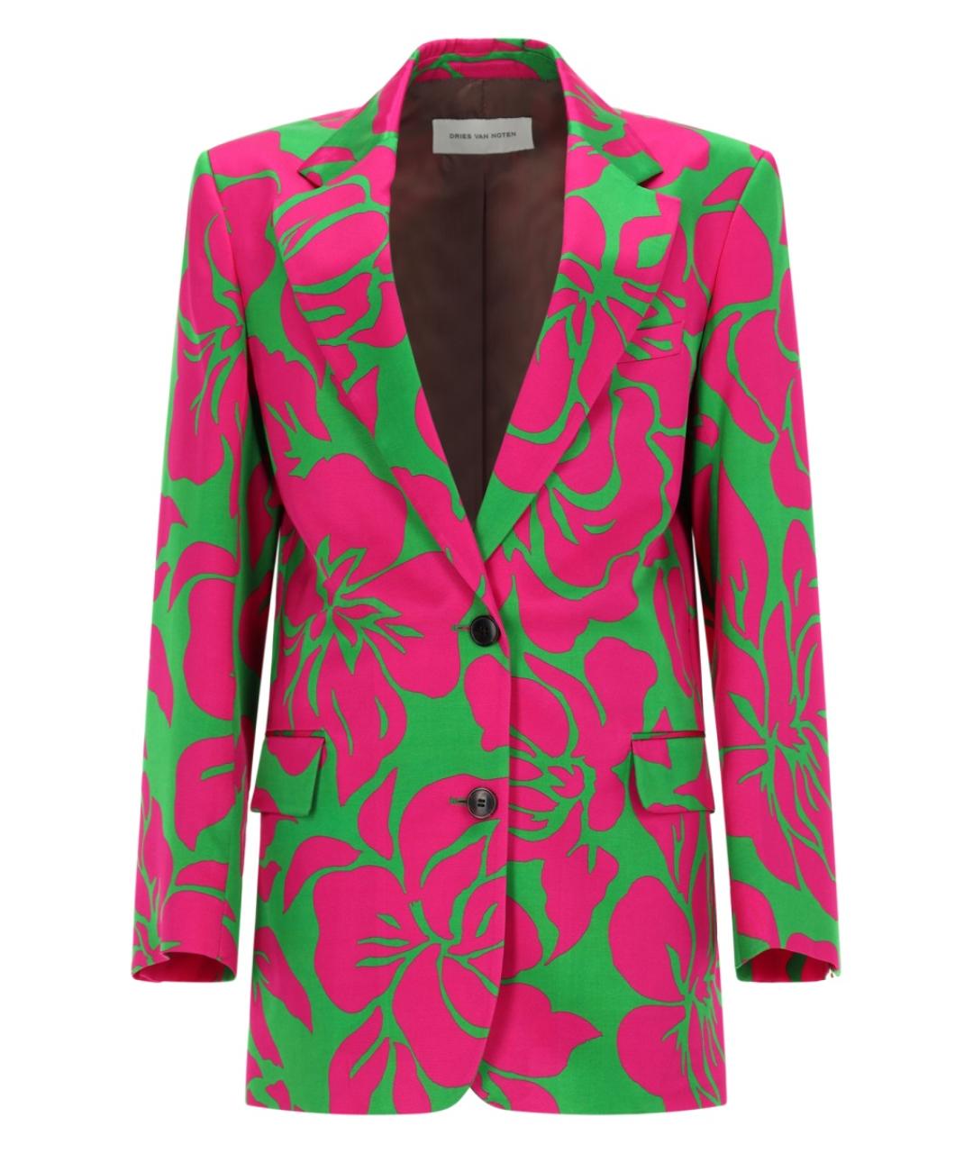 DRIES VAN NOTEN Мульти вискозный жакет/пиджак, фото 1