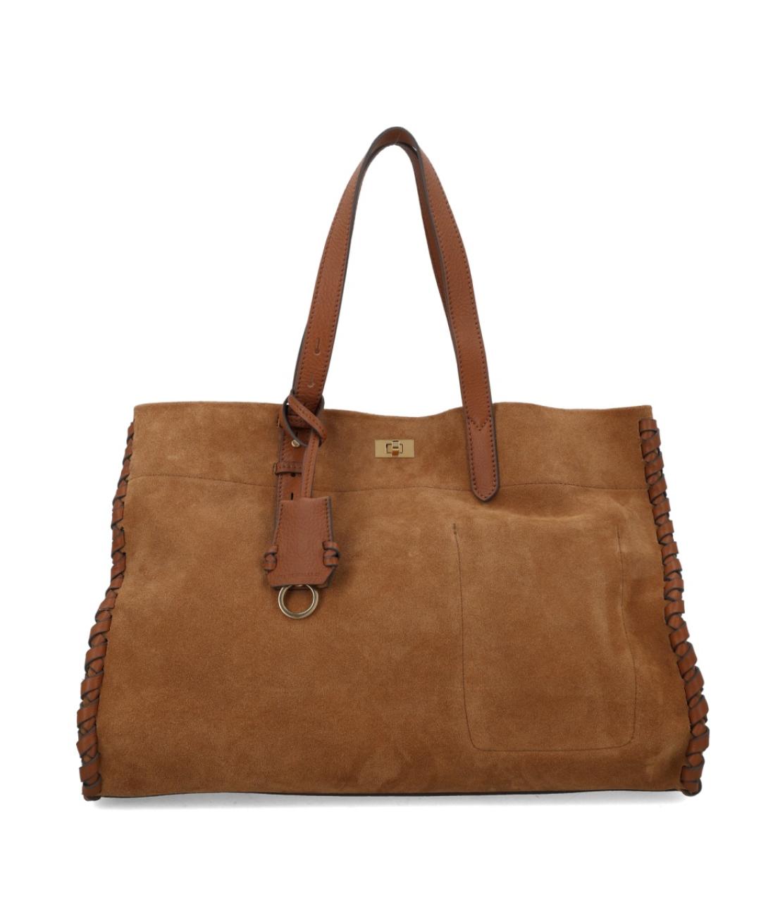 ANYA HINDMARCH Коричневая сумка тоут, фото 1