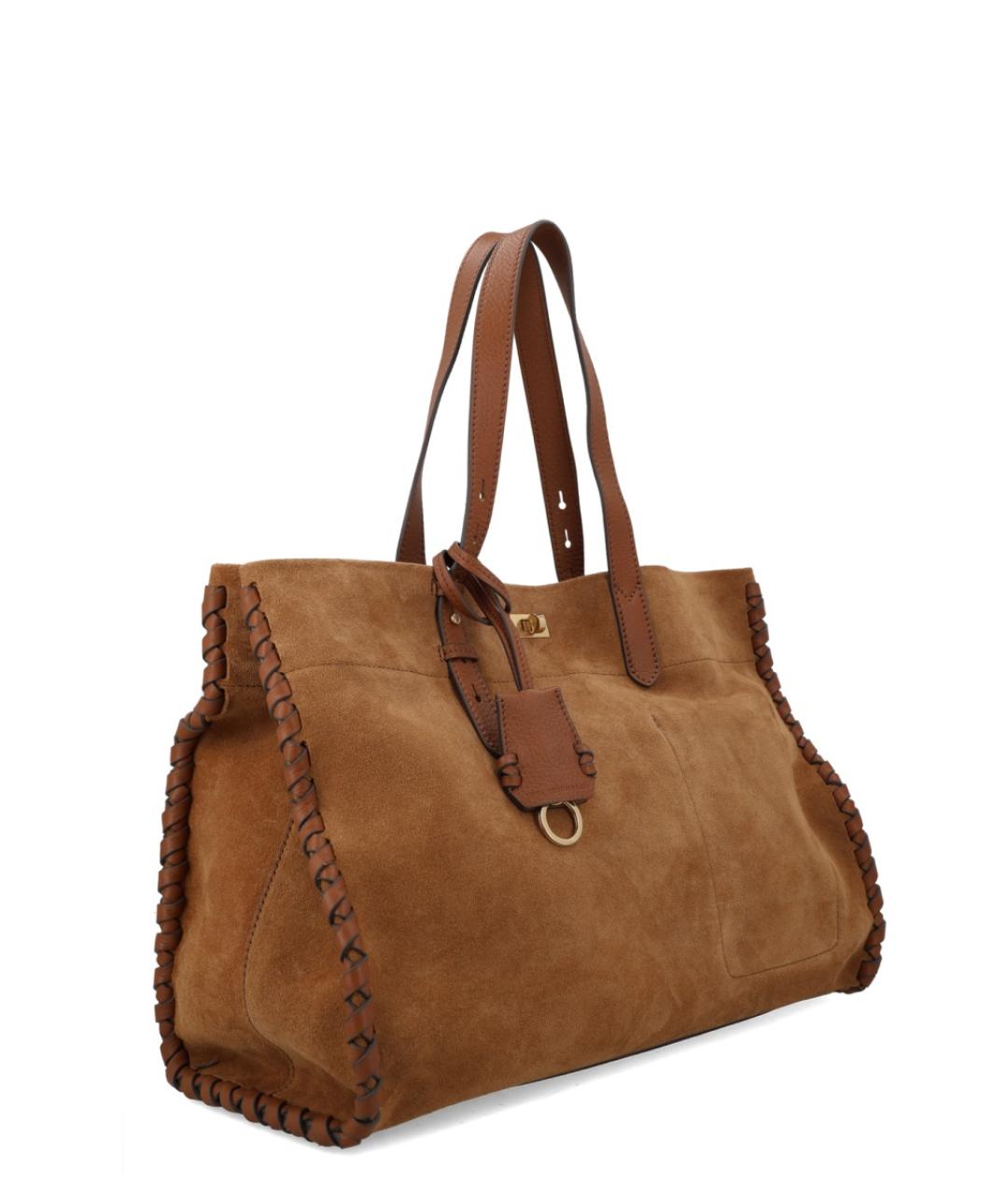 ANYA HINDMARCH Коричневая сумка тоут, фото 3