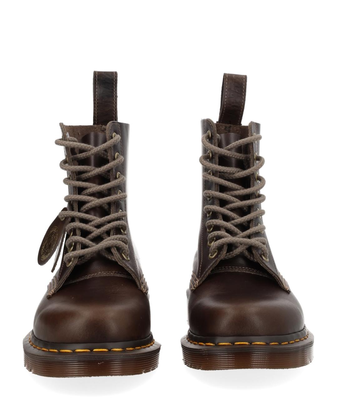 DR. MARTENS Коричневые низкие ботинки, фото 3