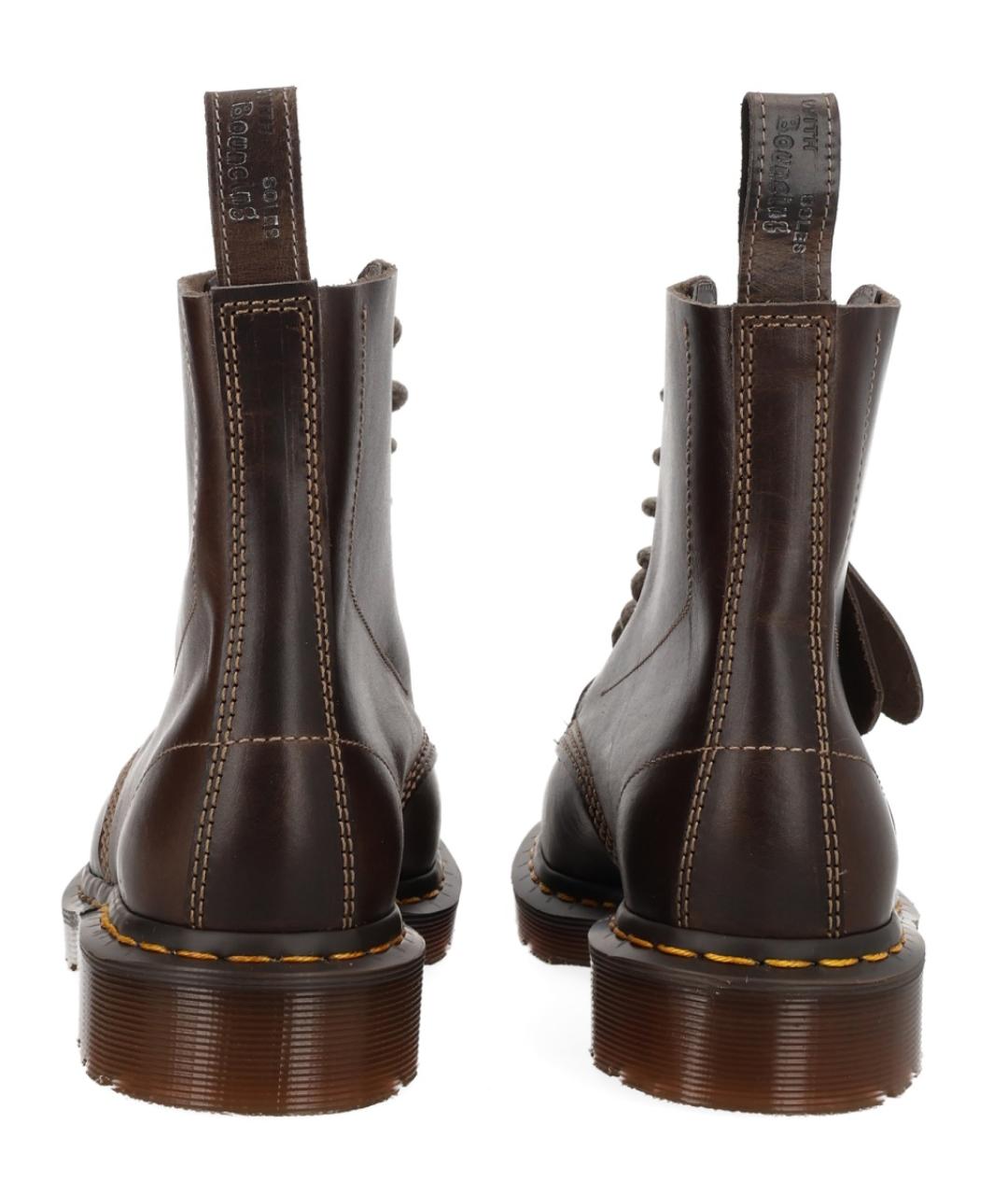 DR. MARTENS Коричневые низкие ботинки, фото 4