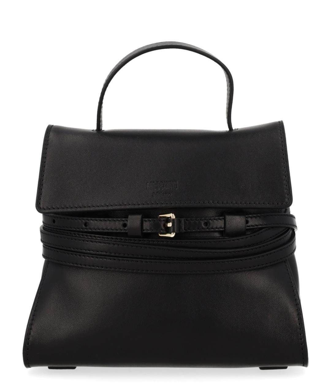 MOSCHINO Черная синтетическая сумка тоут, фото 1