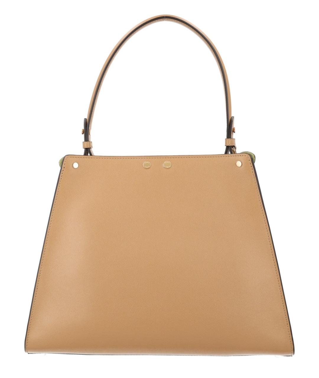 FENDI Бежевая кожаная сумка тоут, фото 2