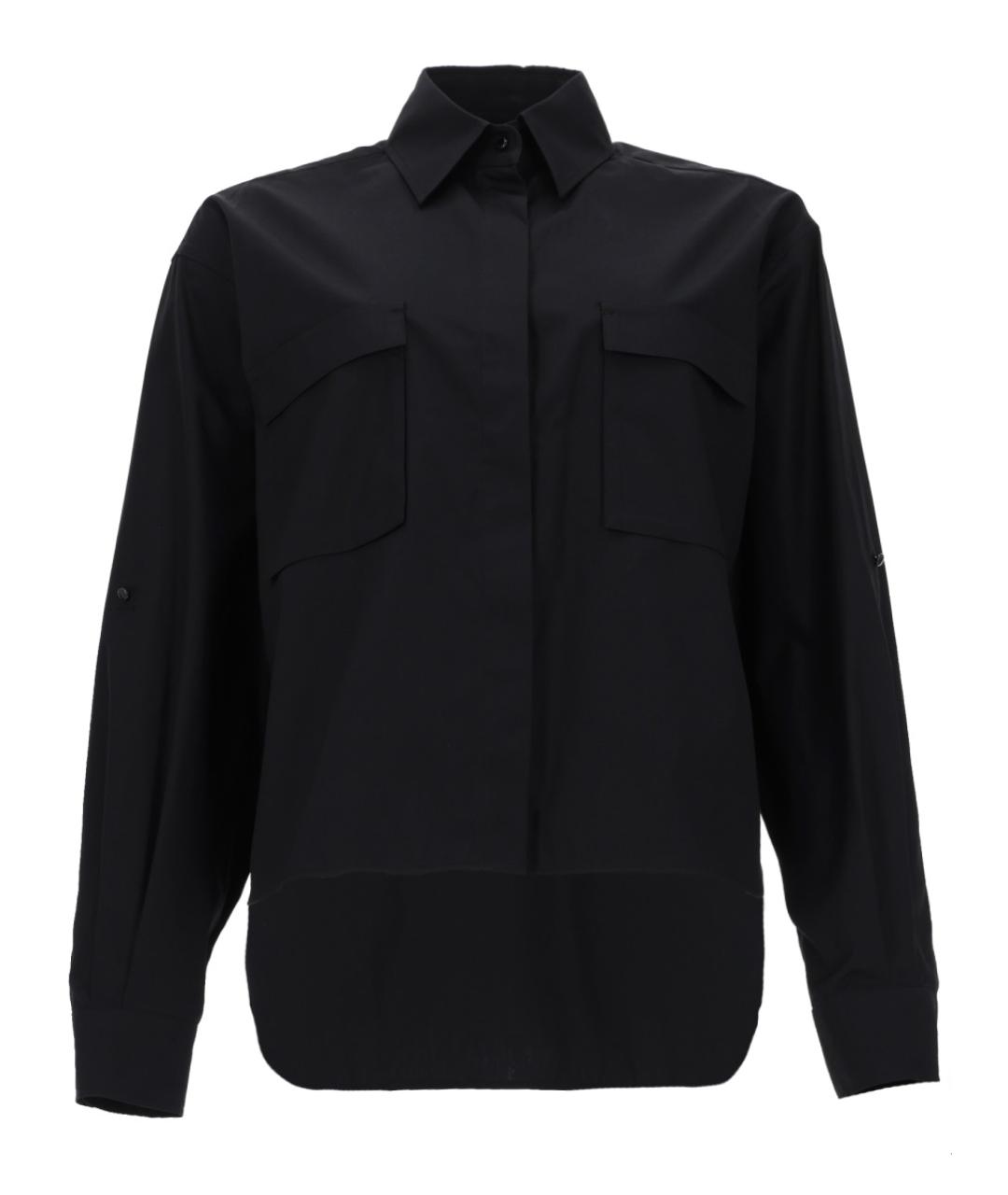 MAX MARA Черная хлопковая рубашка, фото 1