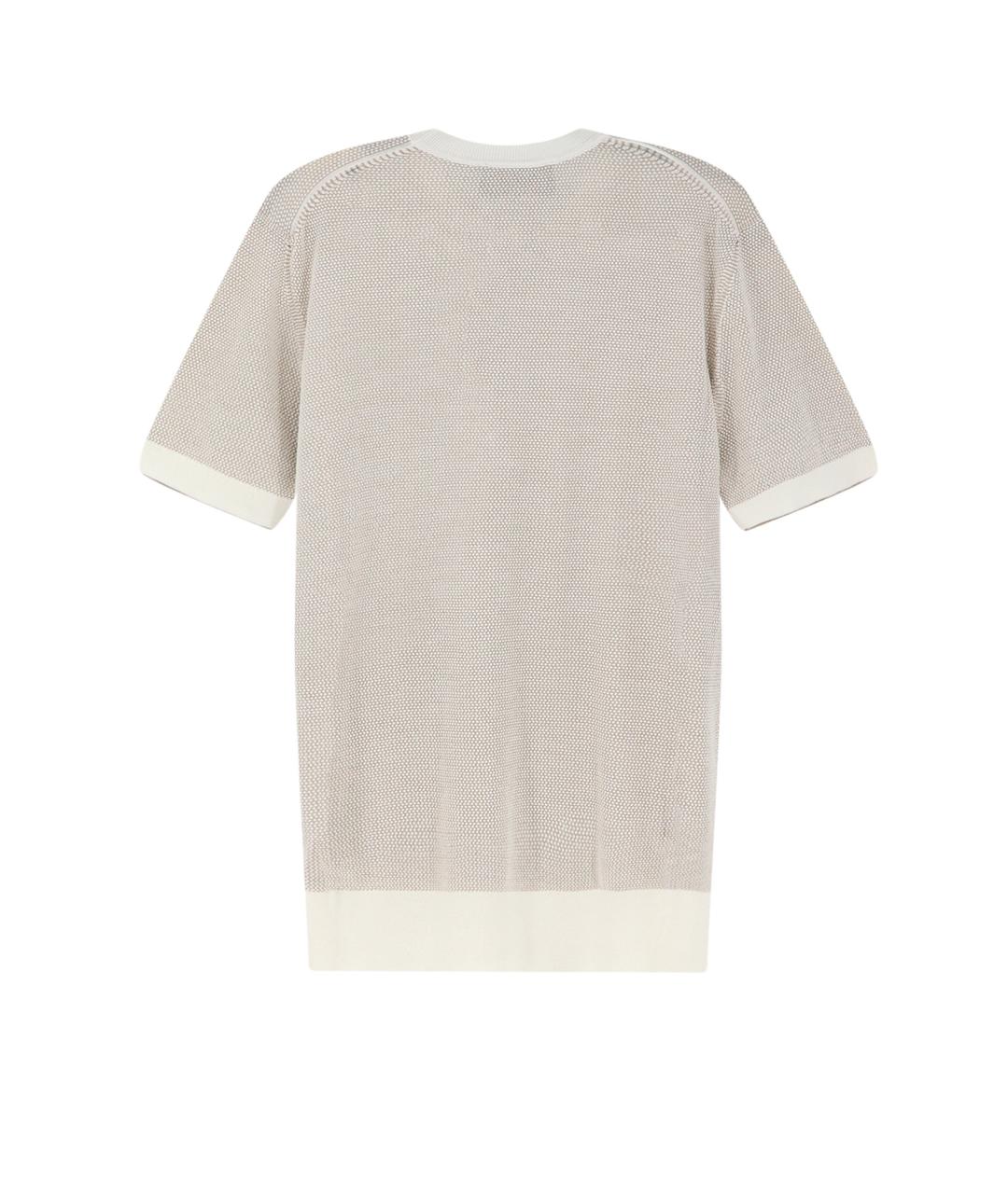 HUGO BOSS Бежевый шелковый джемпер / свитер, фото 2