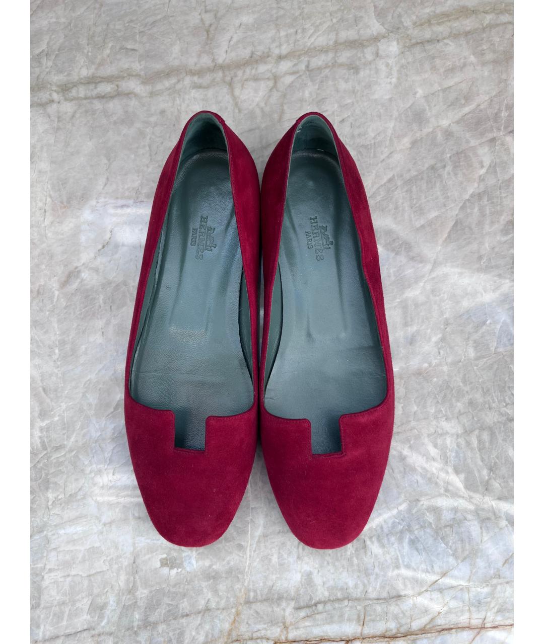 HERMES Замшевые балетки, фото 2
