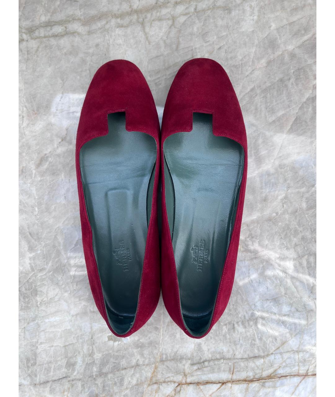 HERMES Замшевые балетки, фото 3