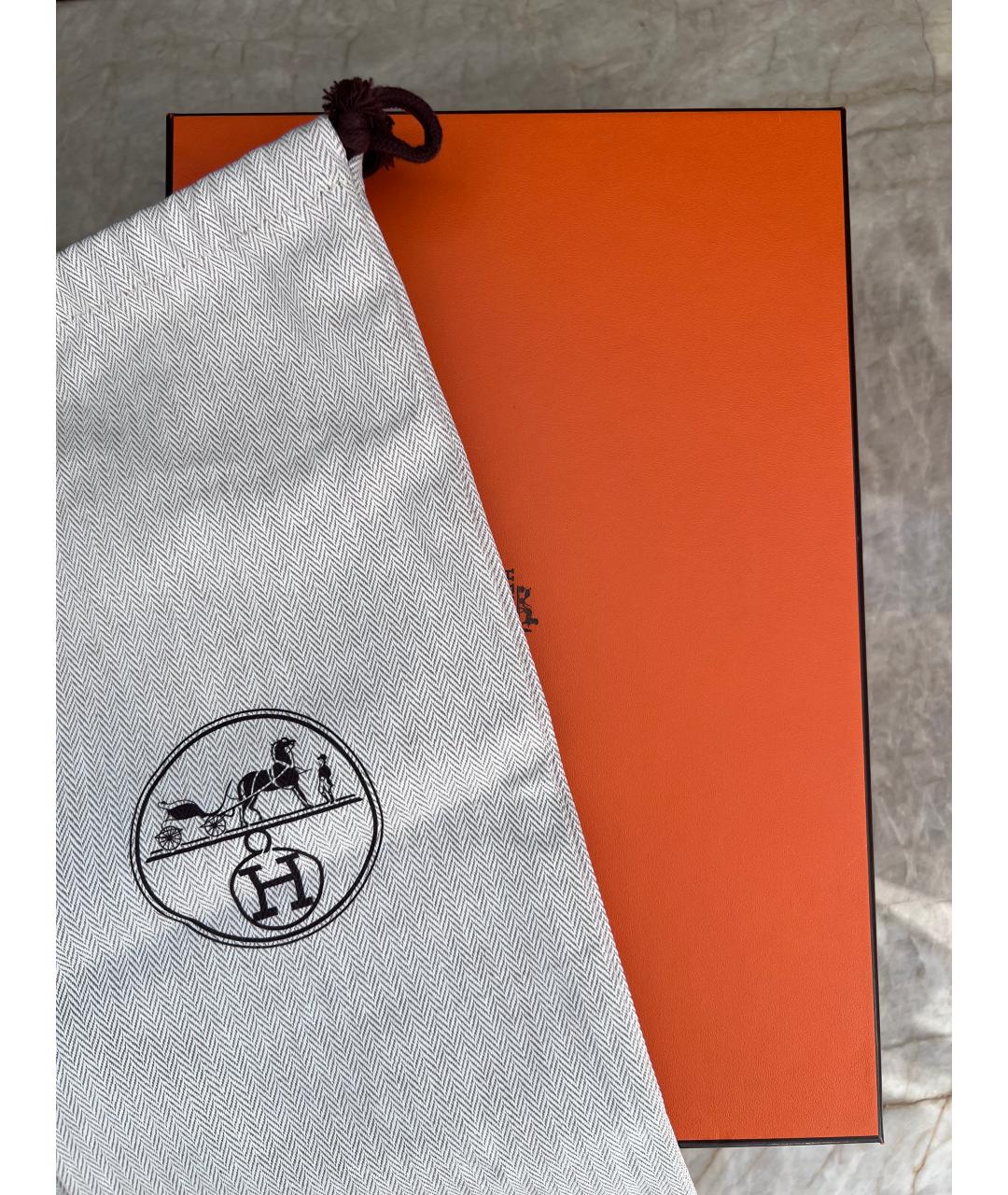 HERMES Замшевые балетки, фото 6