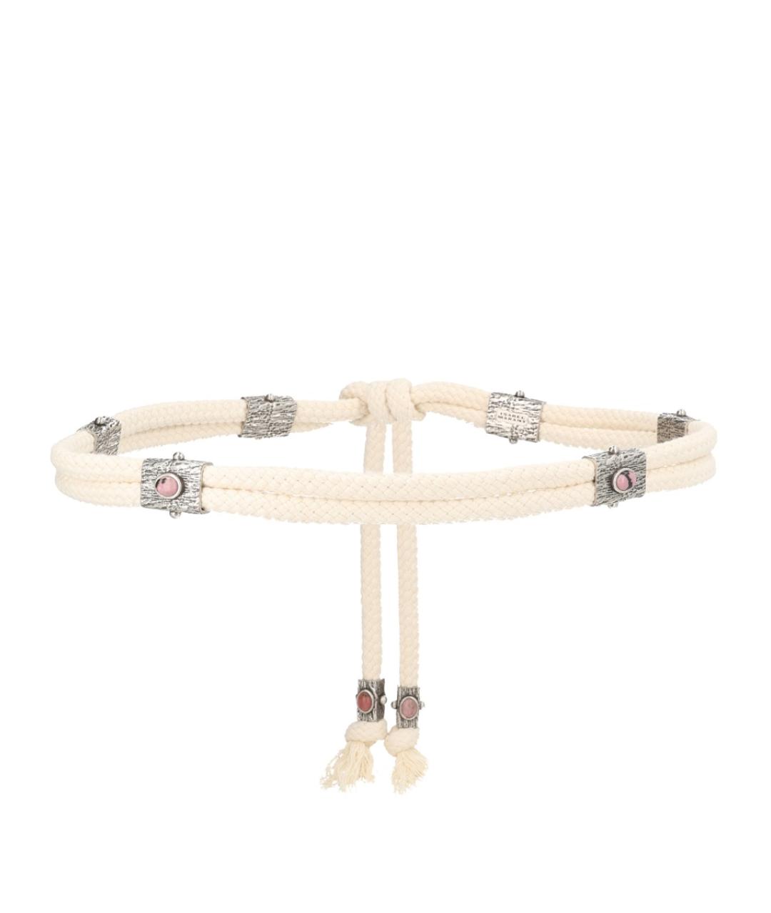 ISABEL MARANT Розовый пелетеный ремень, фото 3