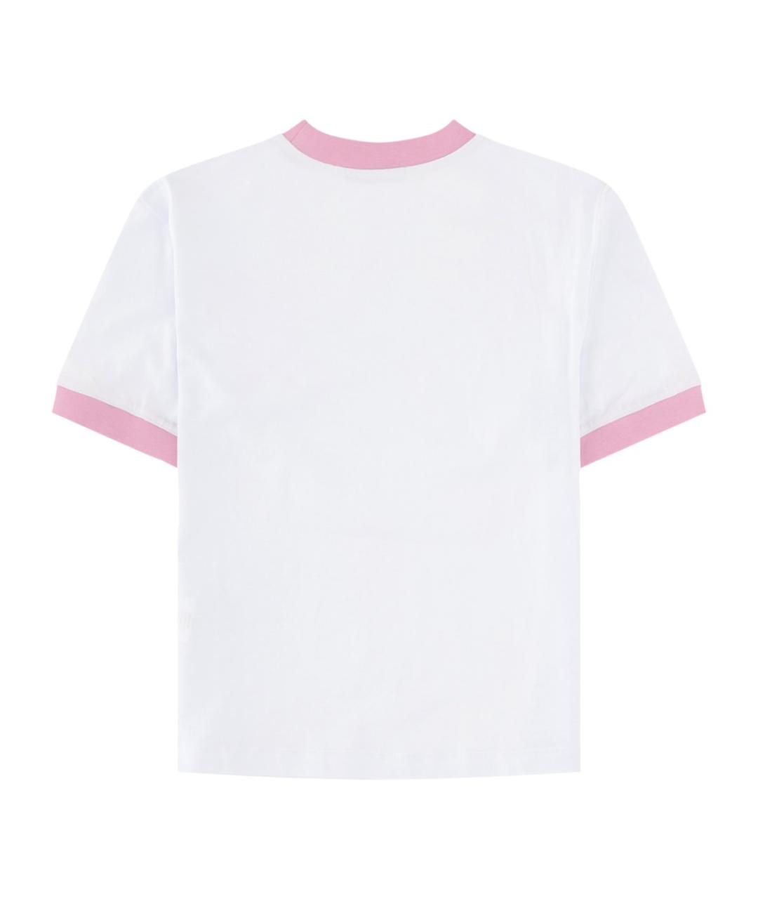 MSGM Белая хлопковая футболка, фото 2