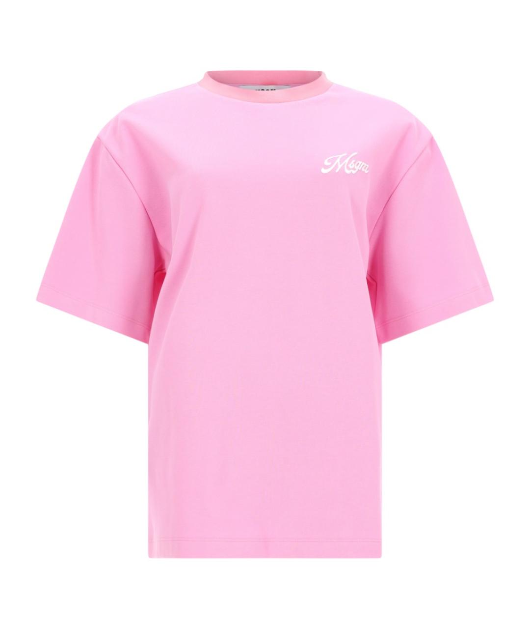 MSGM Розовая хлопковая футболка, фото 1