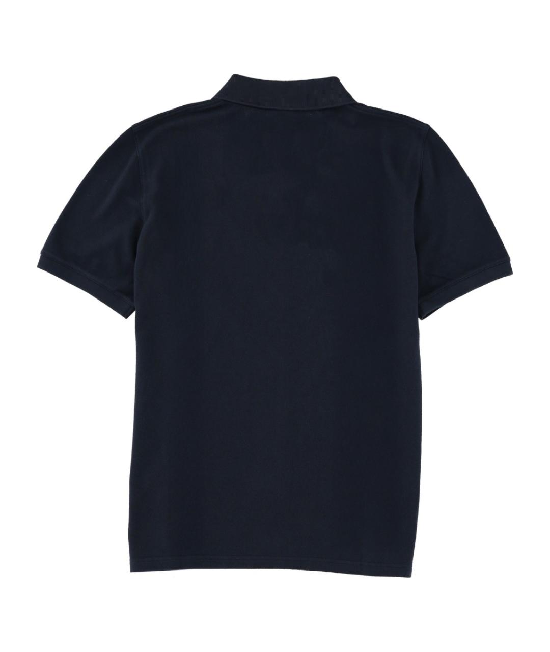 MAISON KITSUNE Темно-синее хлопковое поло с коротким рукавом, фото 3