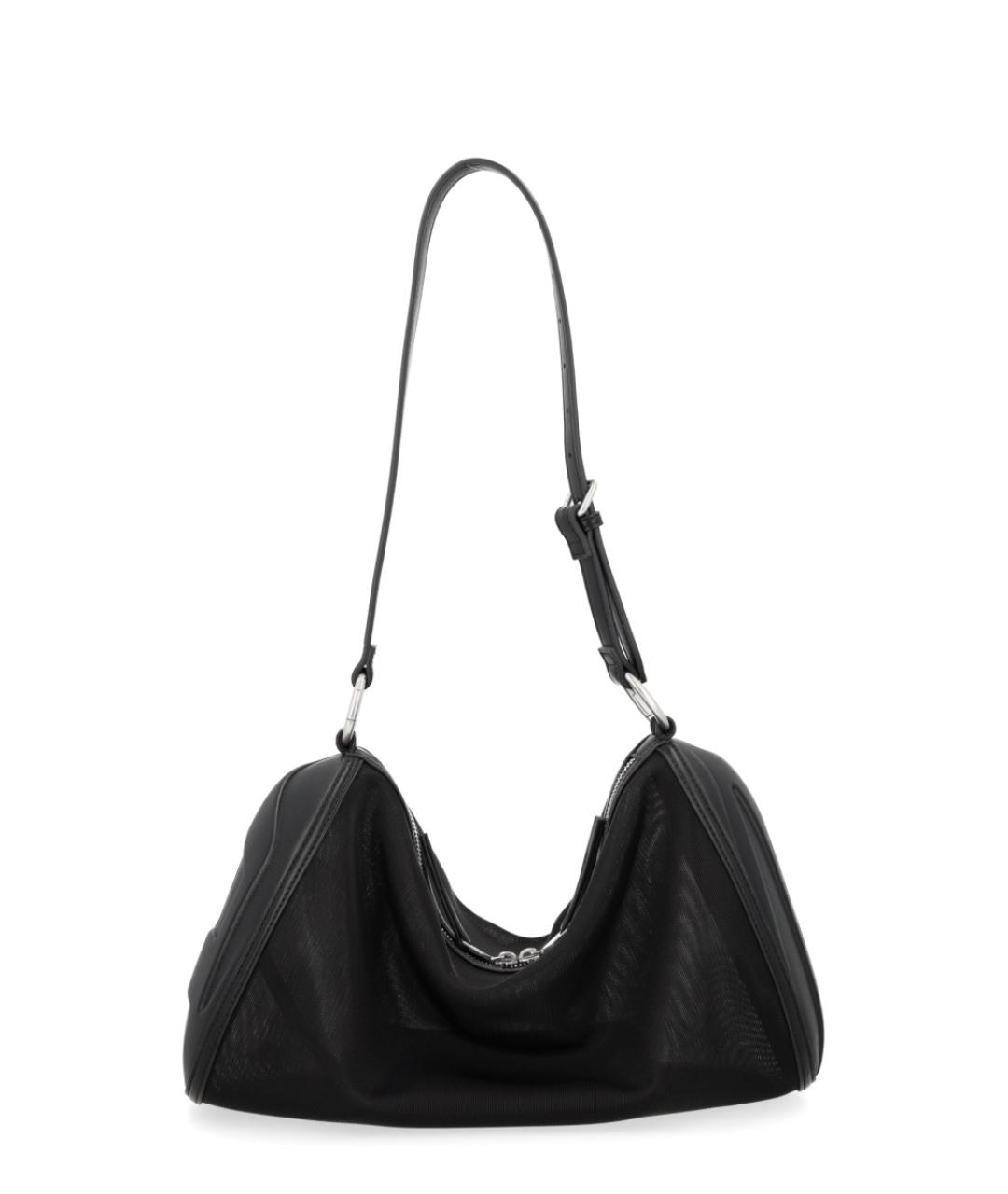 DIESEL Черная синтетическая сумка через плечо, фото 1