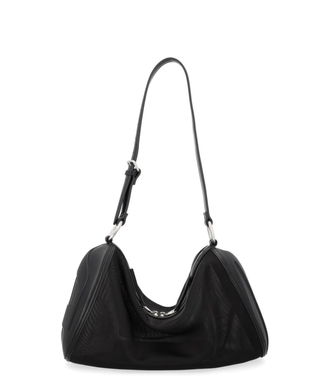 DIESEL Черная синтетическая сумка через плечо, фото 3