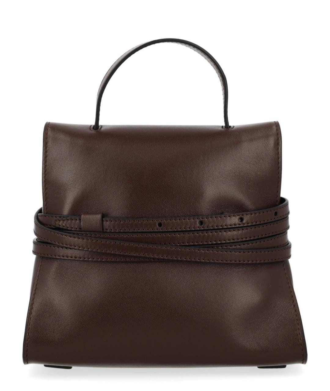 MOSCHINO Коричневая синтетическая сумка тоут, фото 3