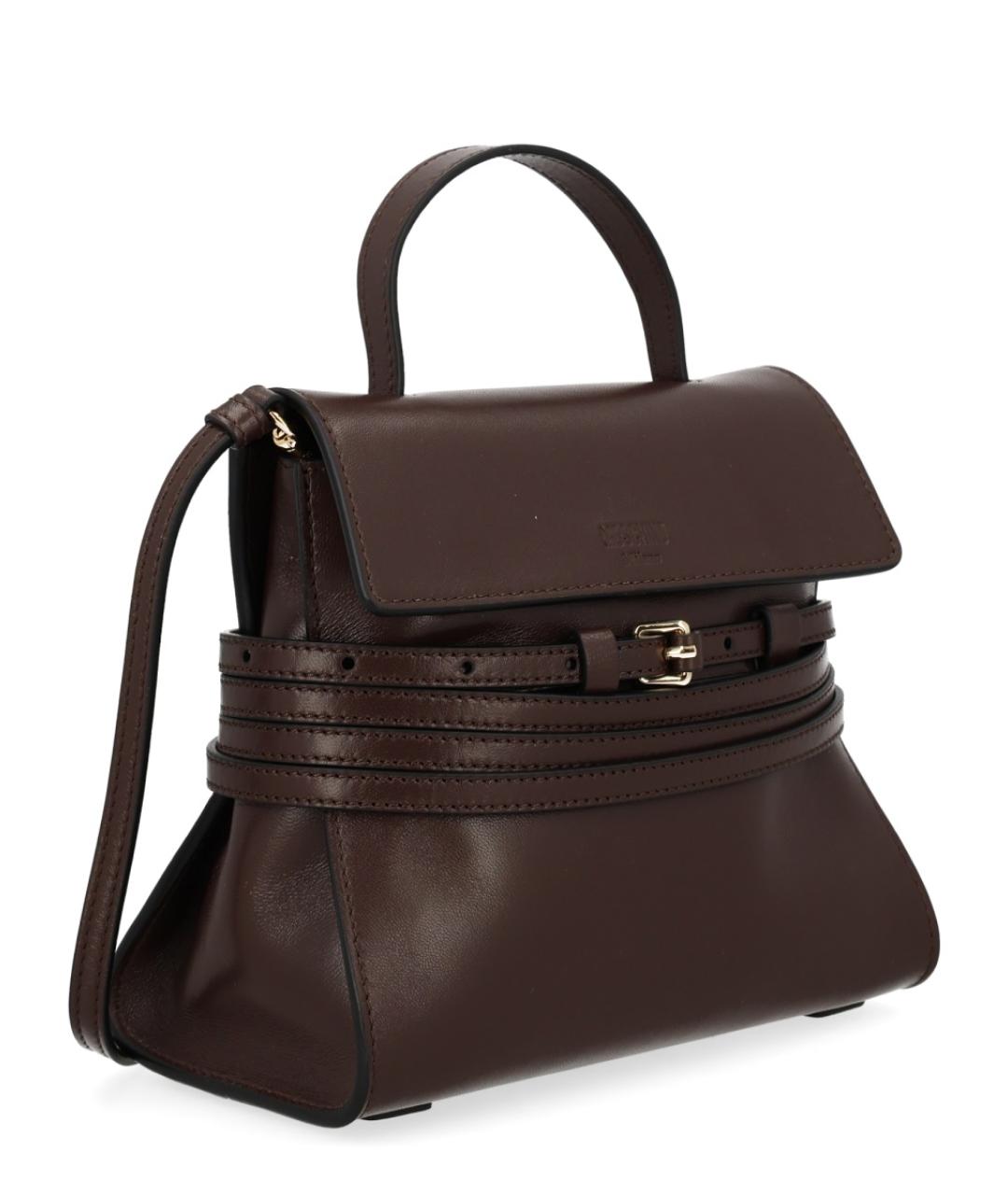 MOSCHINO Коричневая синтетическая сумка тоут, фото 2