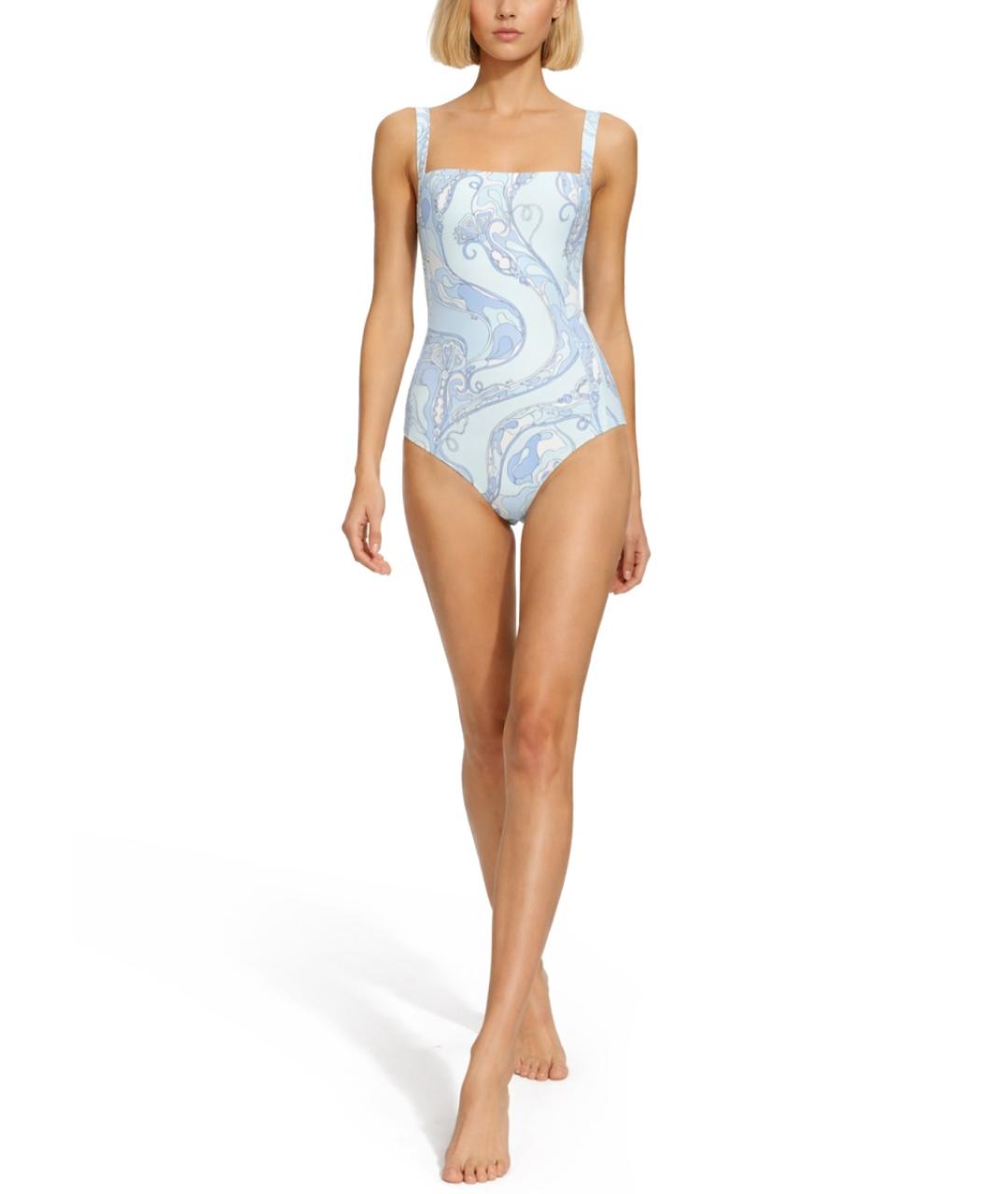 PUCCI Синий полиамидовый купальник, фото 2