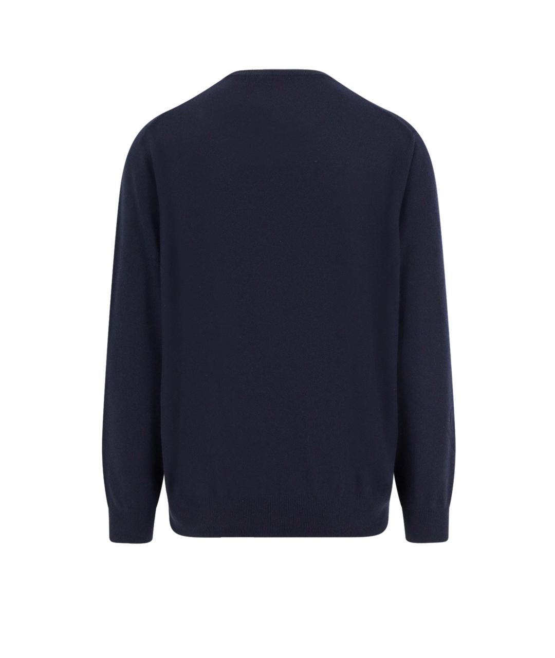 LORO PIANA Темно-синий кашемировый джемпер / свитер, фото 2