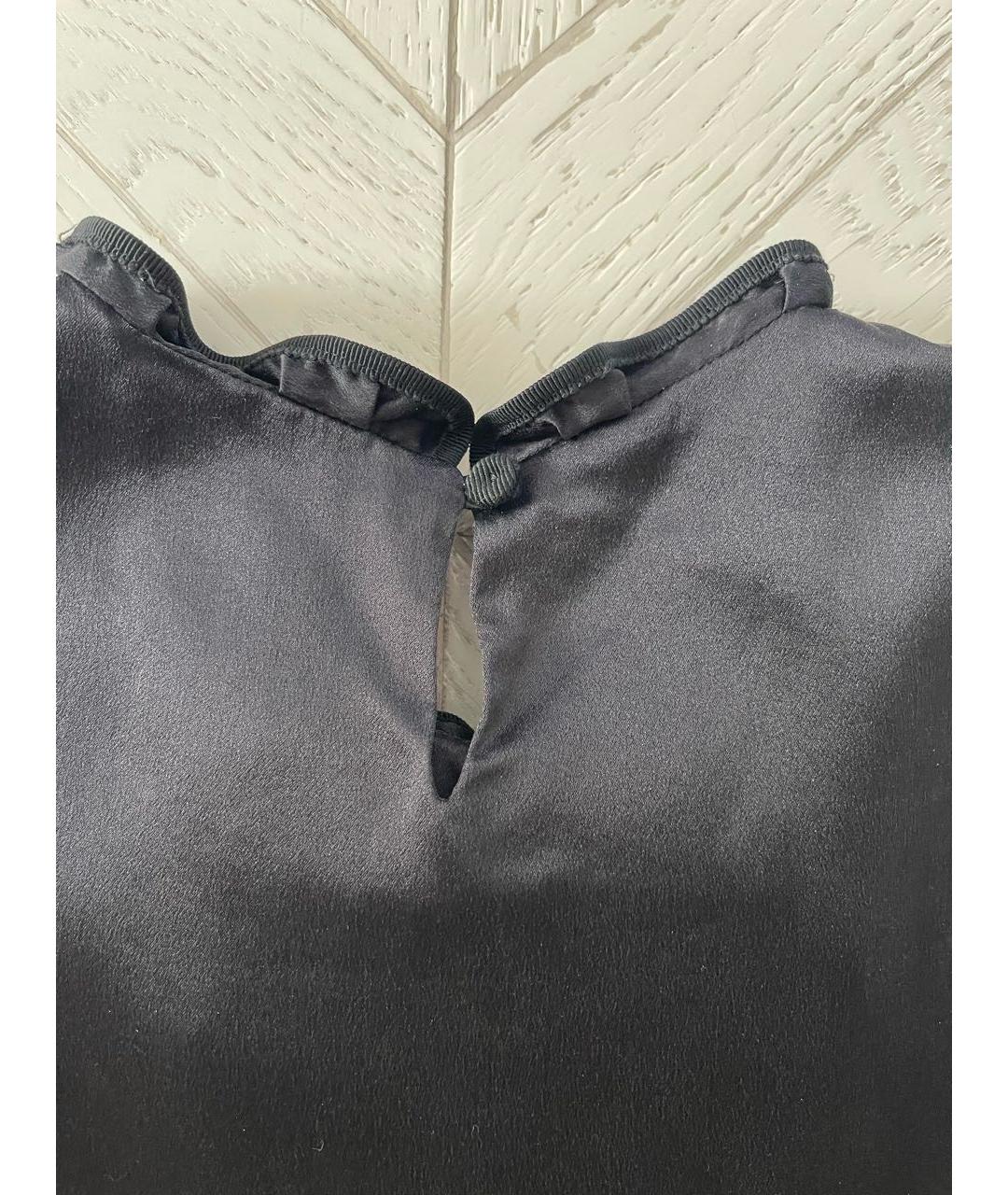 SONIA RYKIEL Черная шелковая майка, фото 5