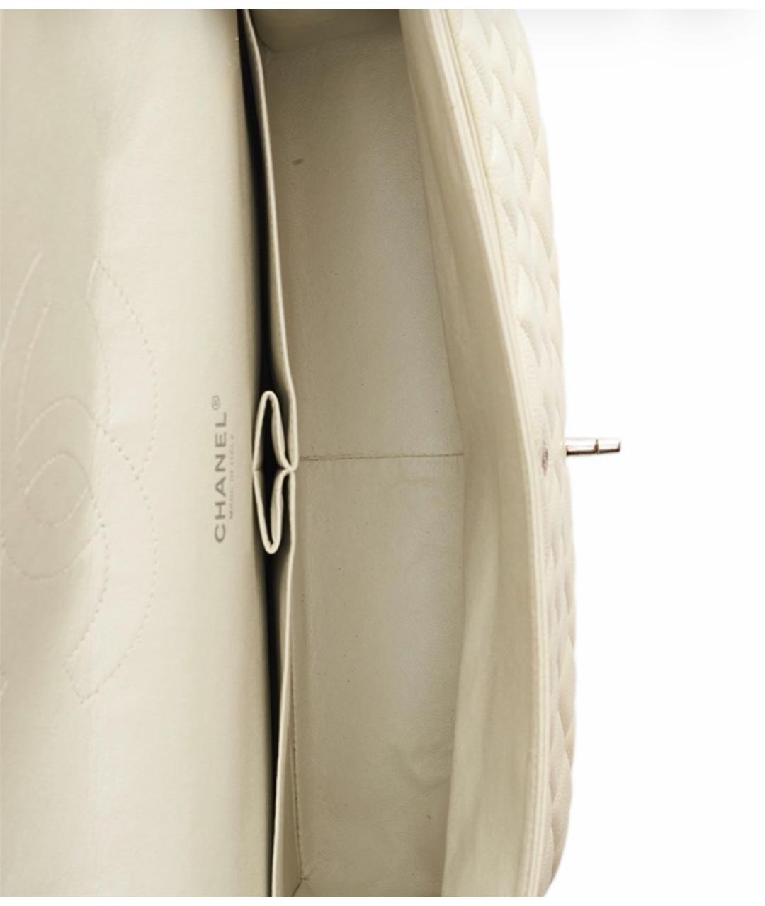 CHANEL Бежевая кожаная сумка через плечо, фото 4