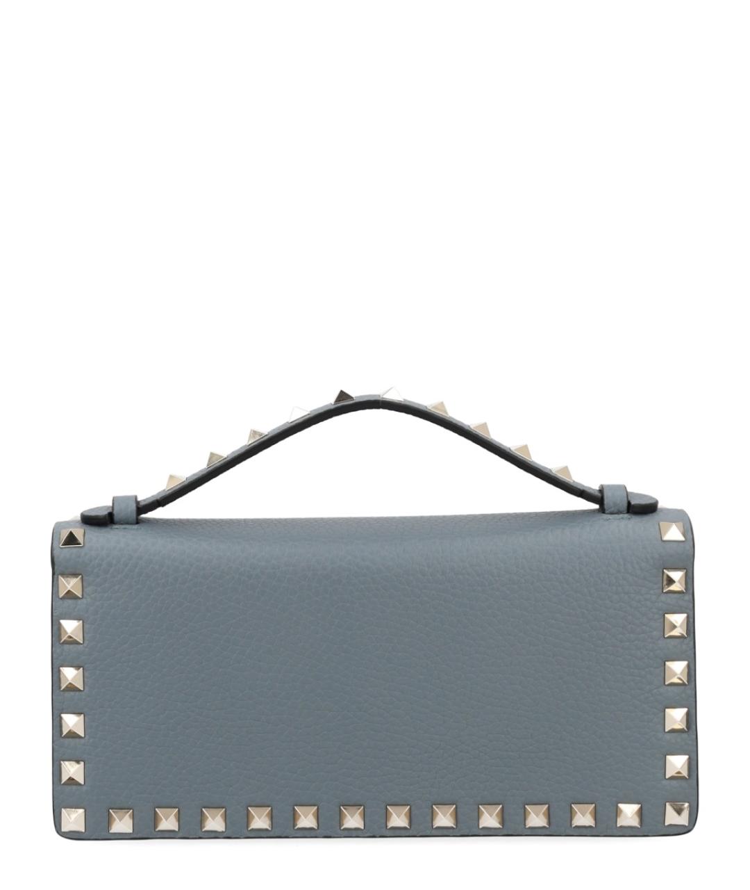 VALENTINO Голубой кожаный кошелек, фото 3