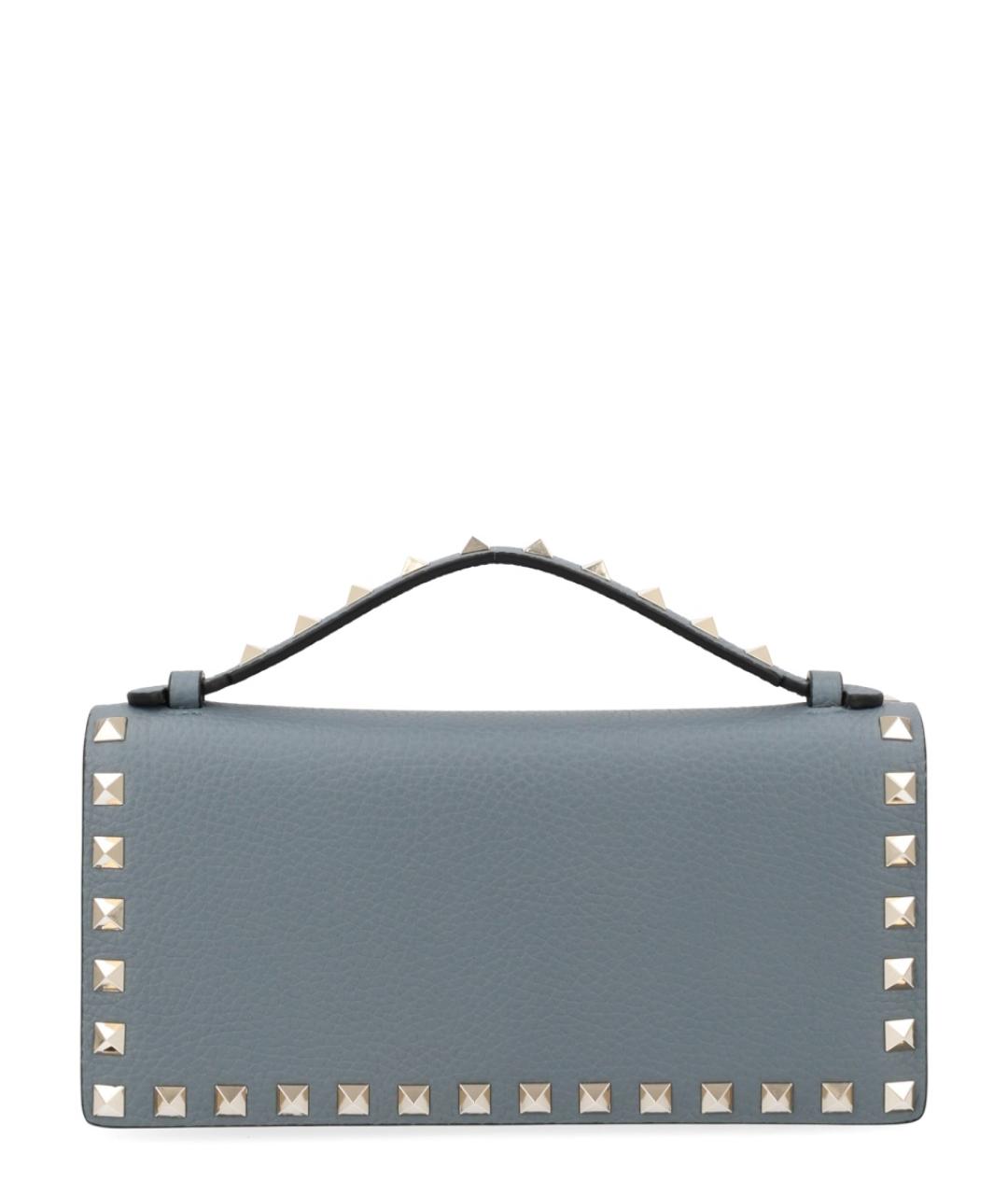 VALENTINO Голубой кожаный кошелек, фото 1