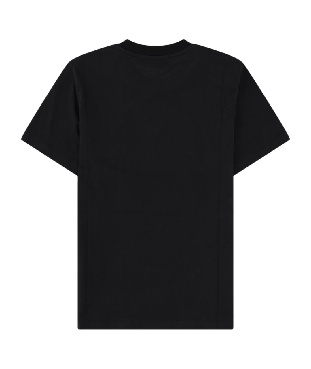 MSGM Черная хлопковая футболка, фото 2