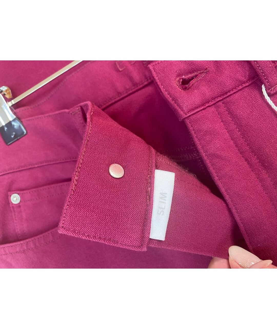 ESCADA Бордовые хлопковые прямые джинсы, фото 5
