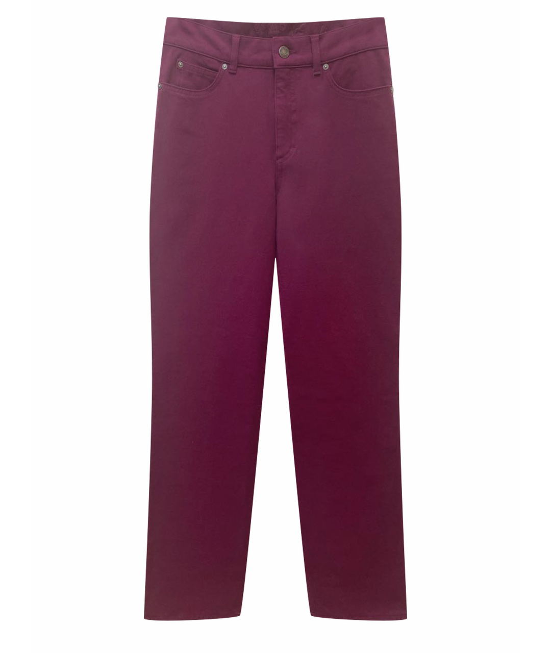 ESCADA Бордовые хлопковые прямые джинсы, фото 1
