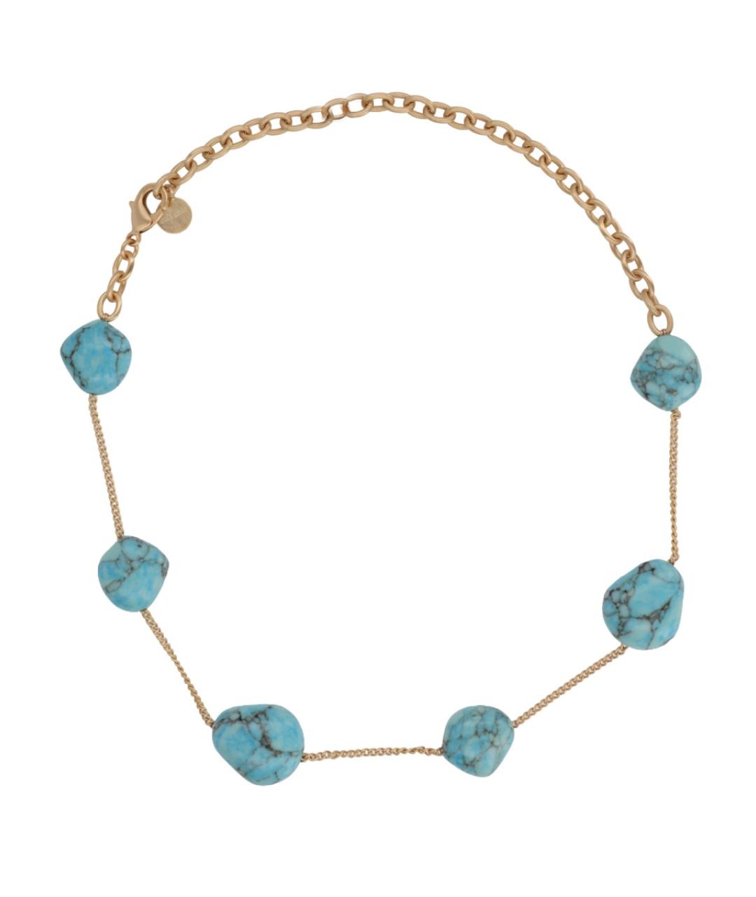 CULT GAIA Бирюзовое металлическое колье, фото 1