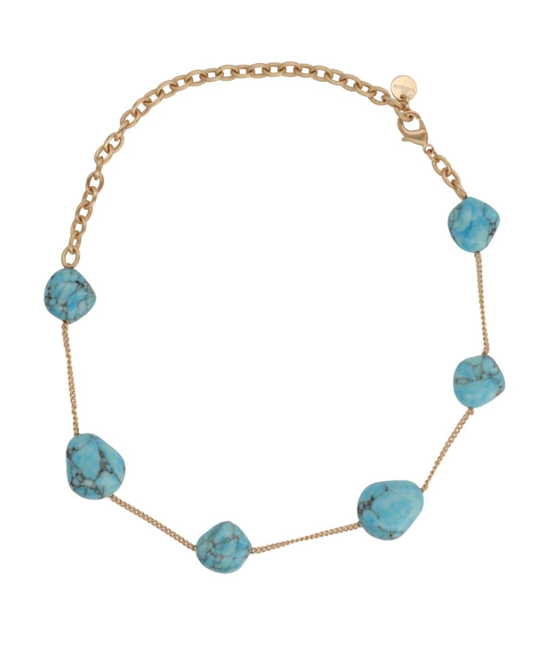 CULT GAIA Бирюзовое металлическое колье, фото 2