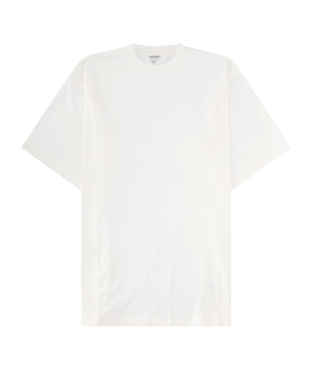 BOTTEGA VENETA Белая хлопковая футболка, фото 1