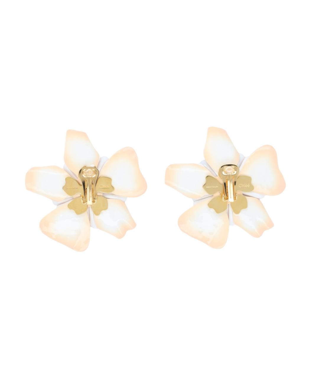 CHLOE Розовые латунные серьги, фото 2