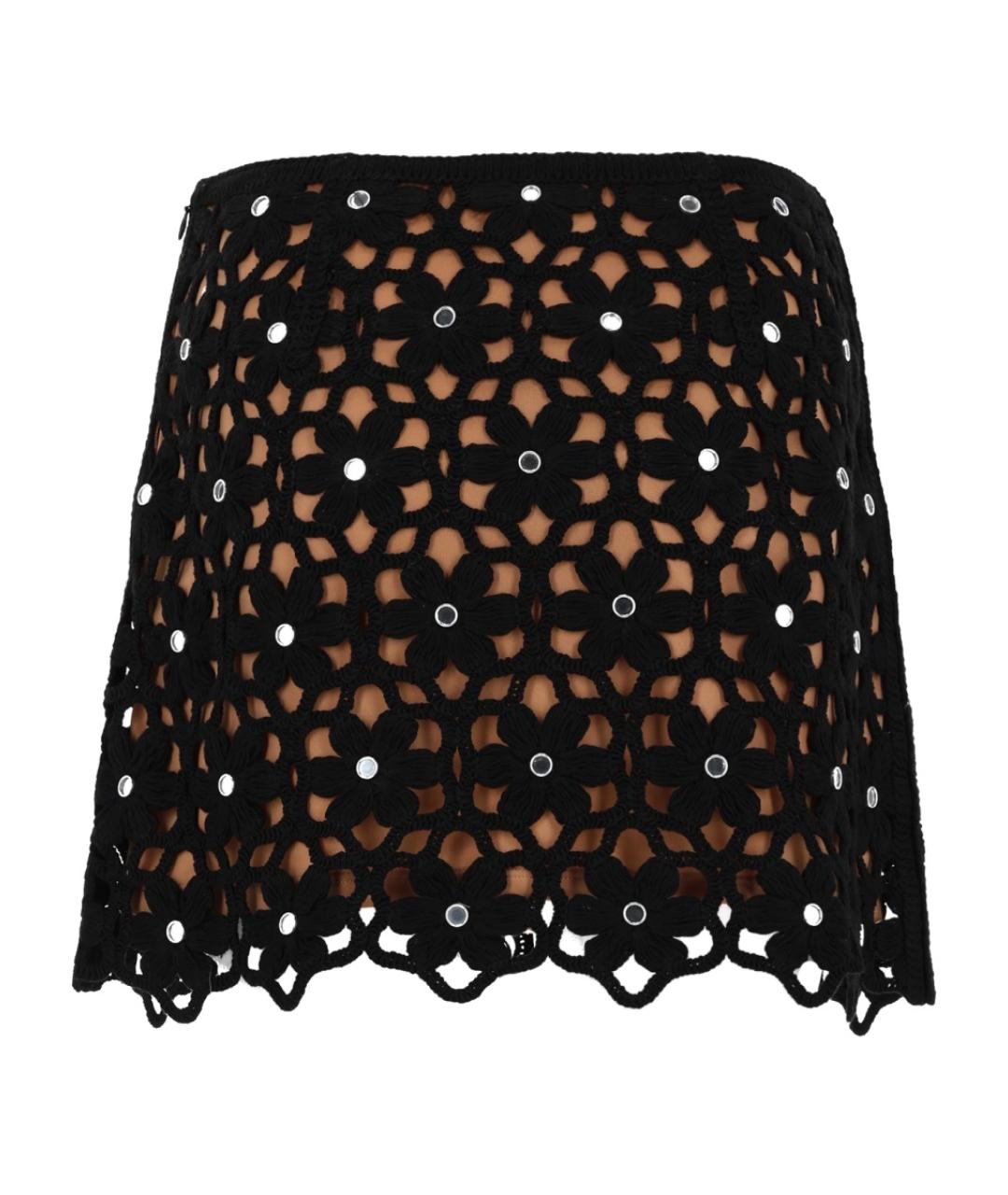 MICHAEL KORS Черная полиэстеровая юбка мини, фото 2