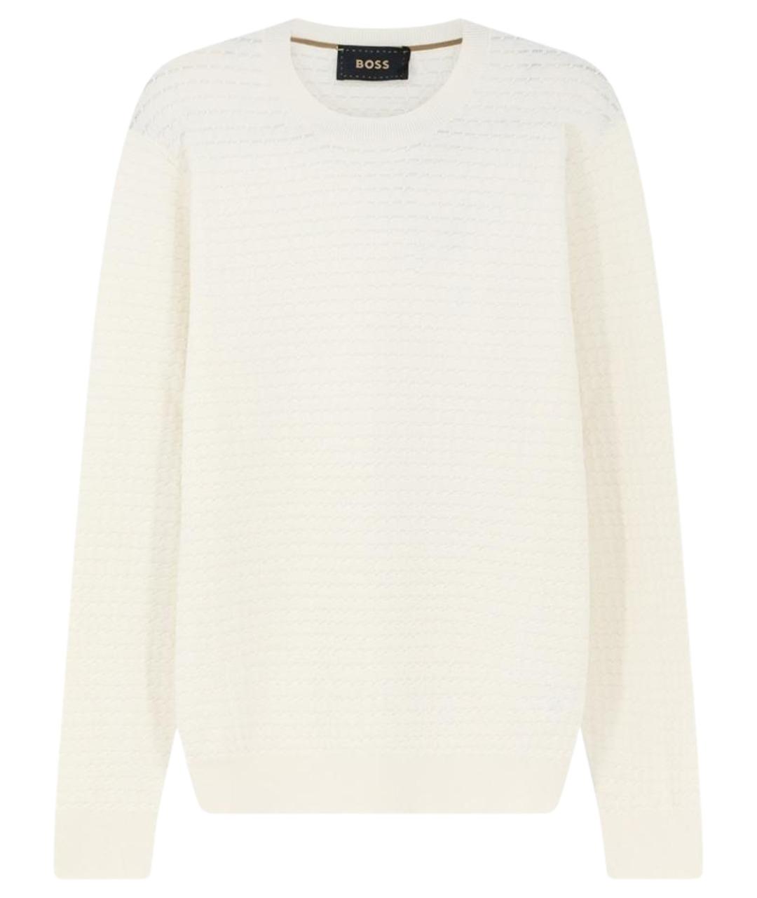 HUGO BOSS Белый шелковый джемпер / свитер, фото 1
