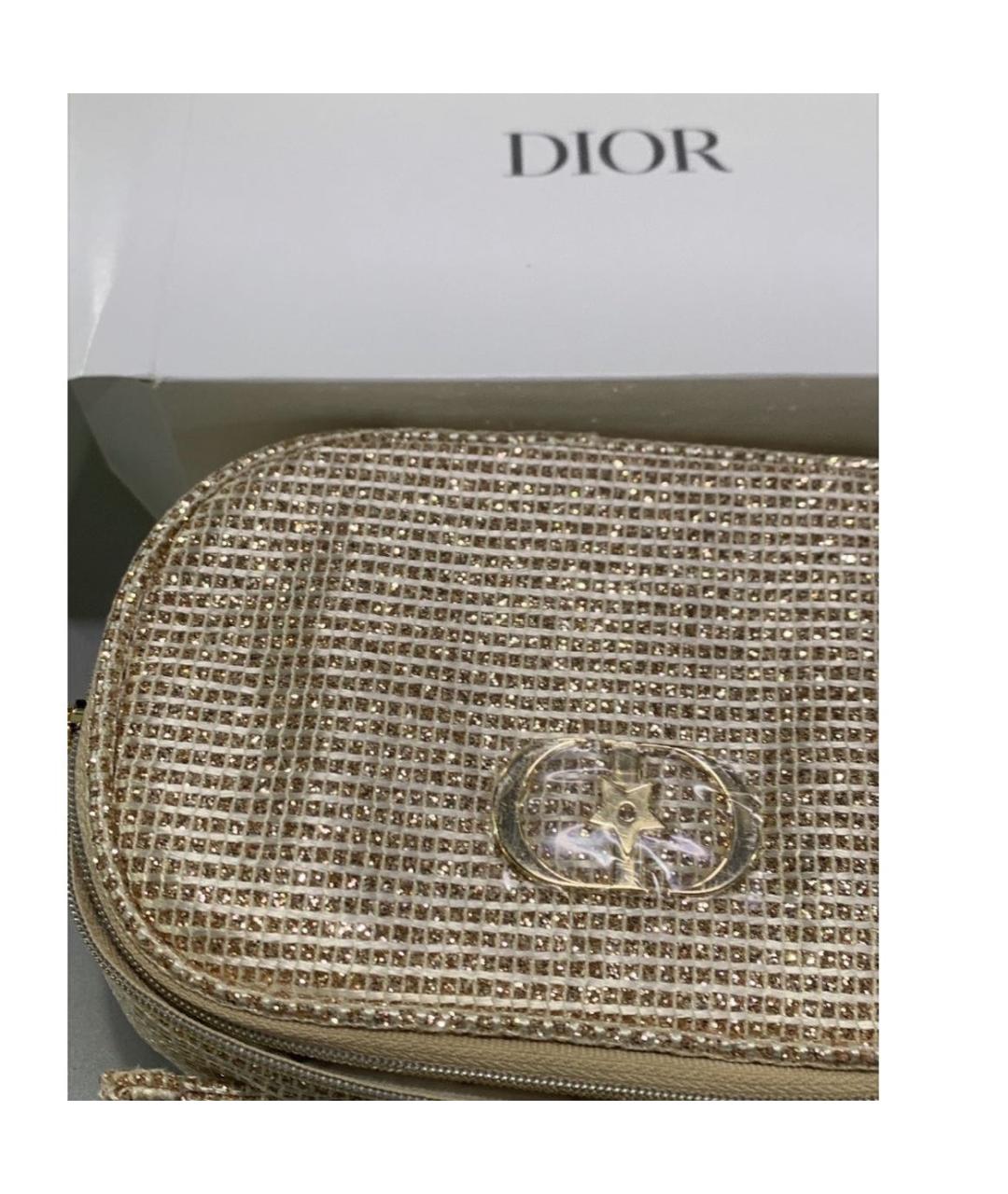 CHRISTIAN DIOR Золотая косметичка, фото 4