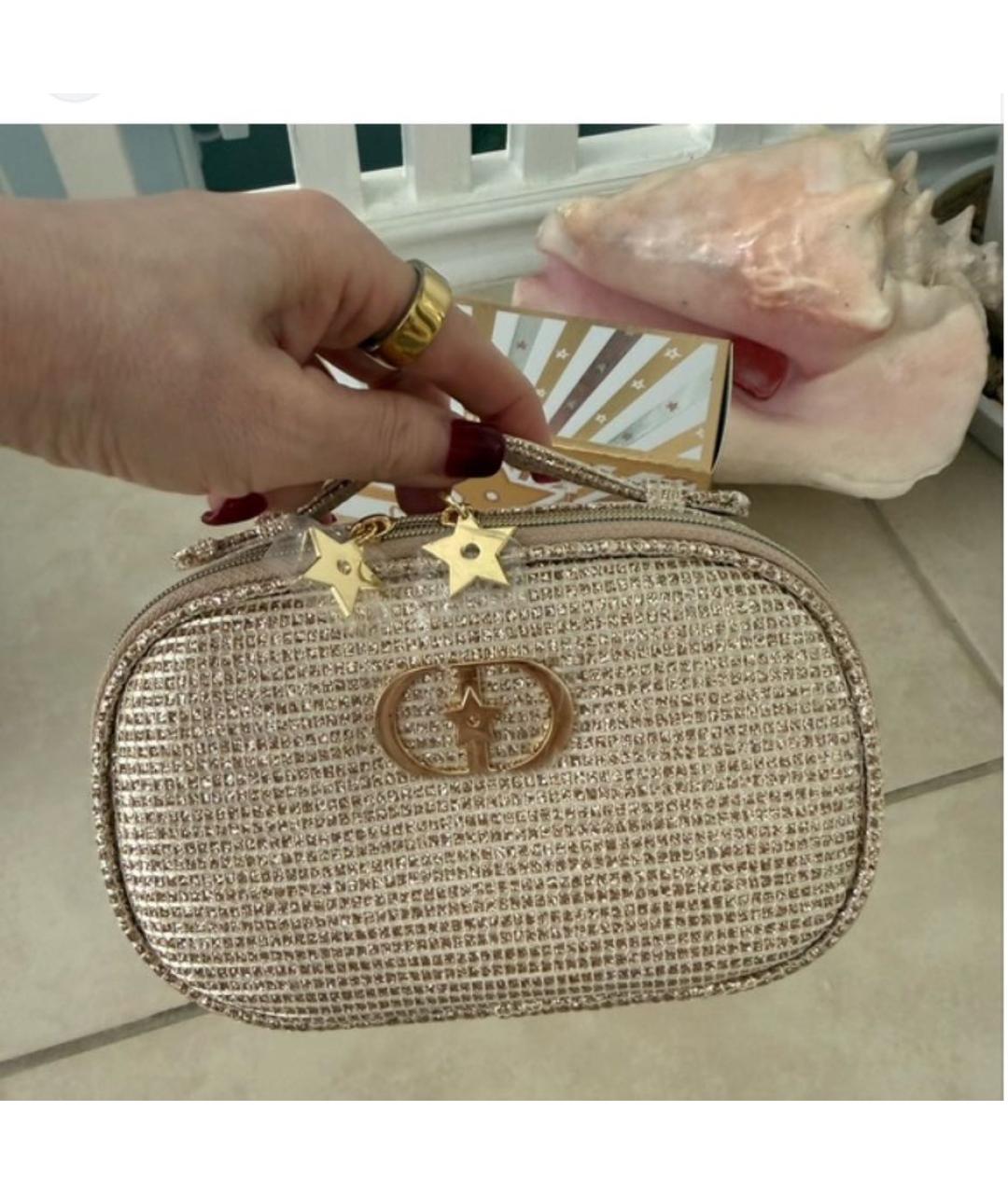 CHRISTIAN DIOR Золотая косметичка, фото 6