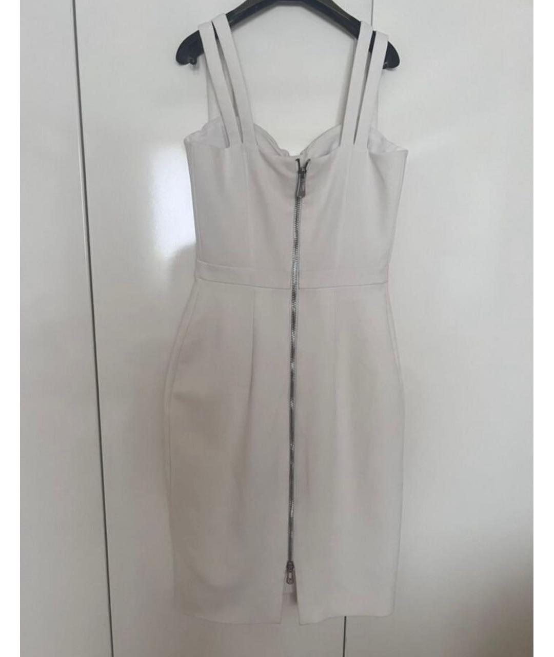 12 STOREEZ Белое вискозное коктейльное платье, фото 2