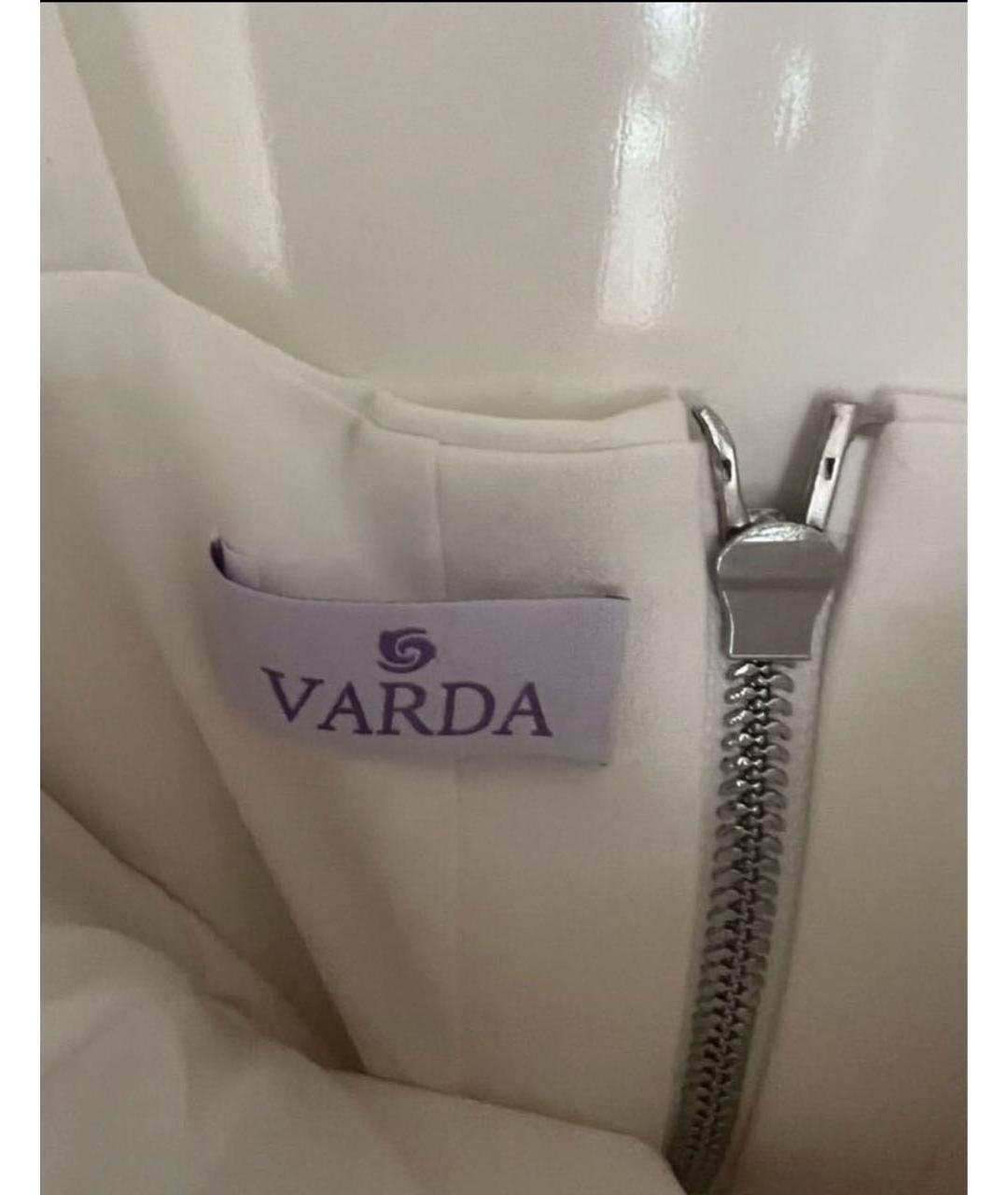 12 STOREEZ Белое вискозное коктейльное платье, фото 3