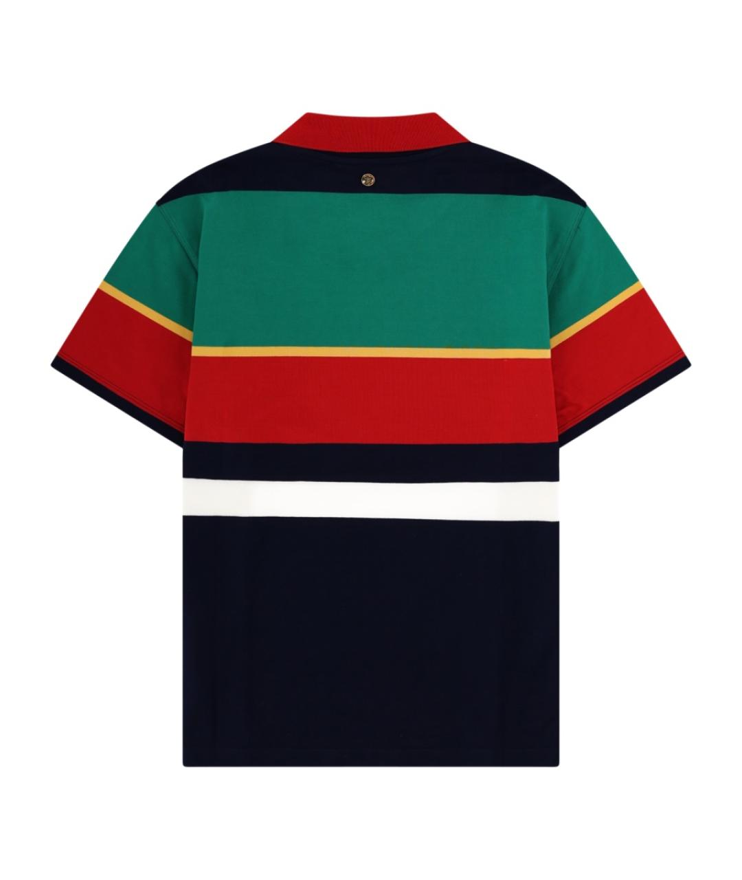 VERSACE Мульти хлопковое поло с коротким рукавом, фото 2