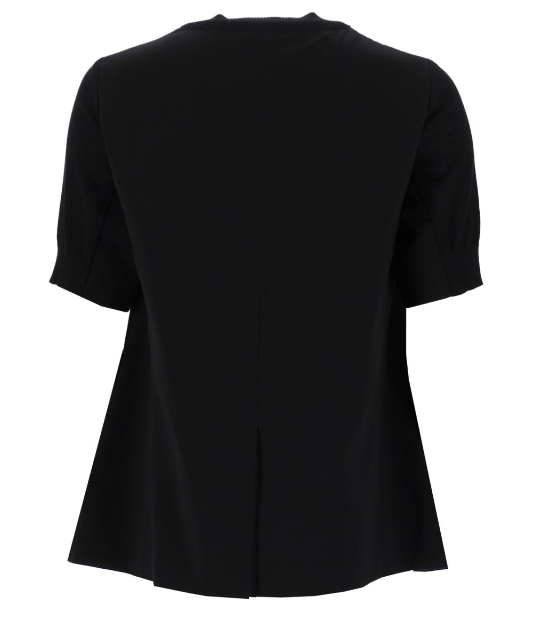 SACAI Черный хлопковый джемпер / свитер, фото 2