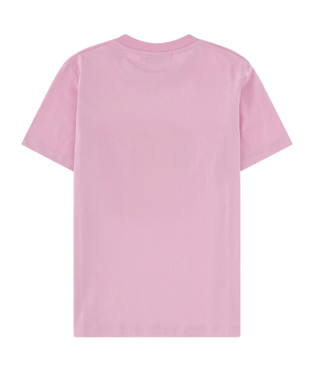 MSGM Розовая хлопковая футболка, фото 2