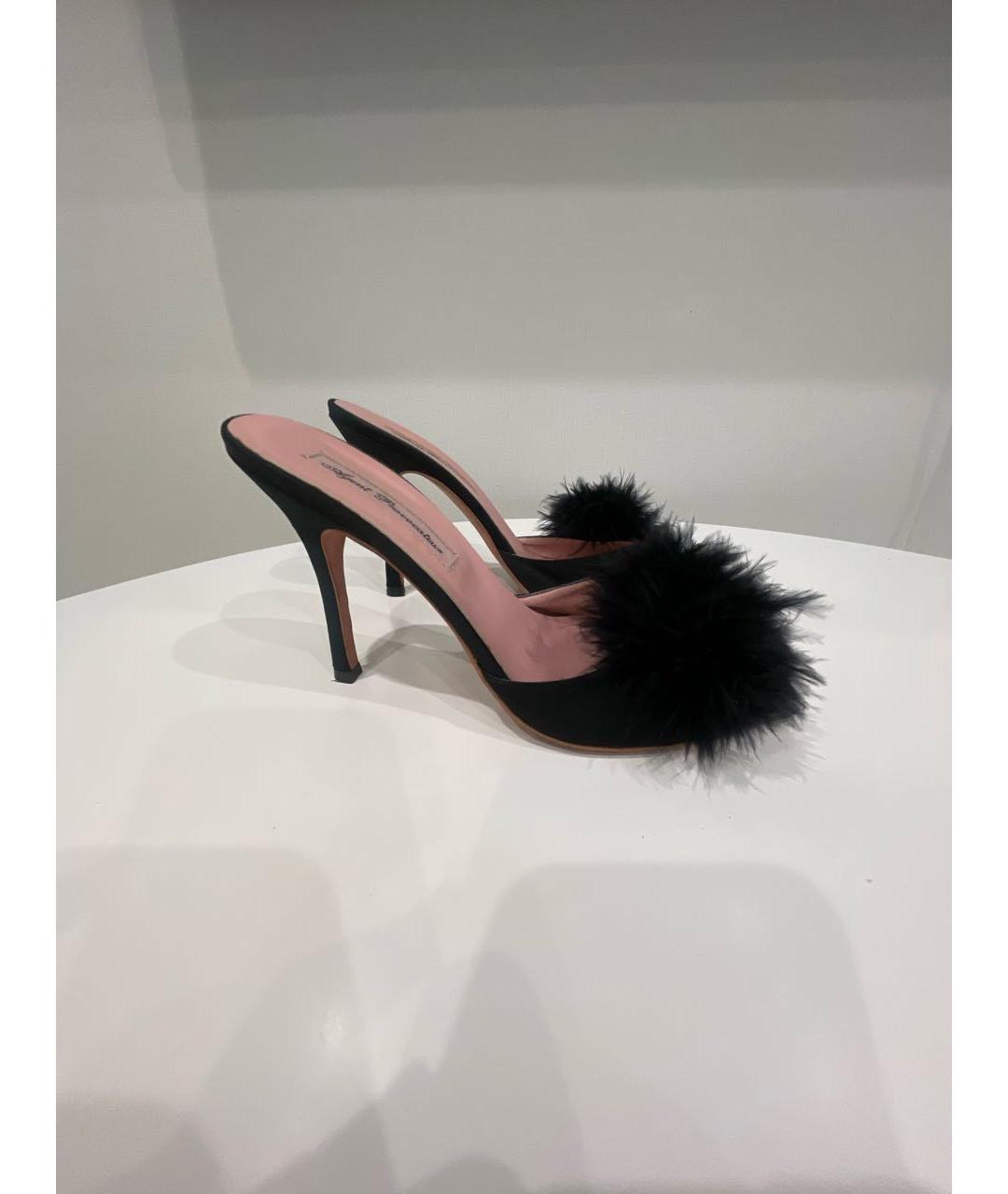 AGENT PROVOCATEUR Черные текстильные мюли, фото 7