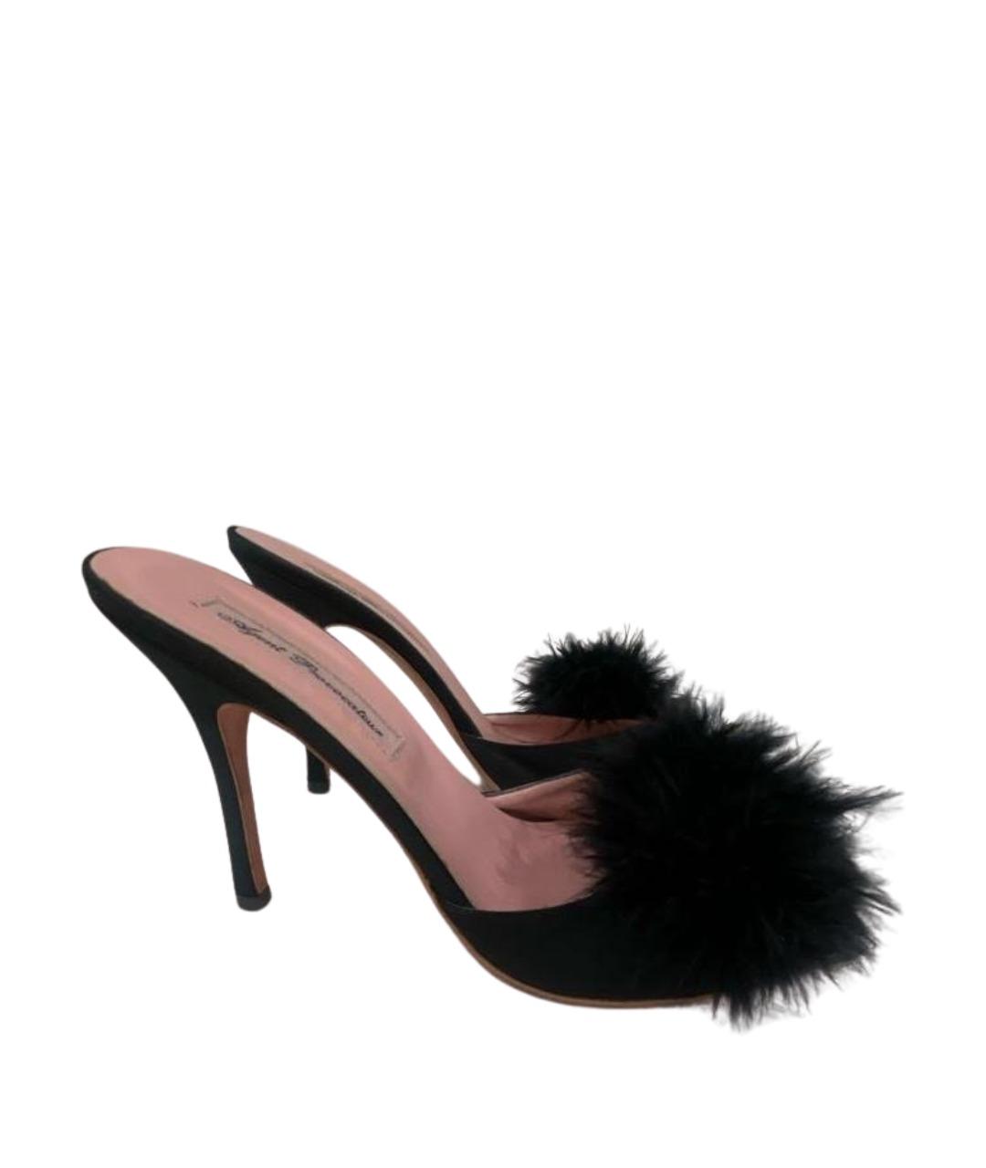 AGENT PROVOCATEUR Черные текстильные мюли, фото 1