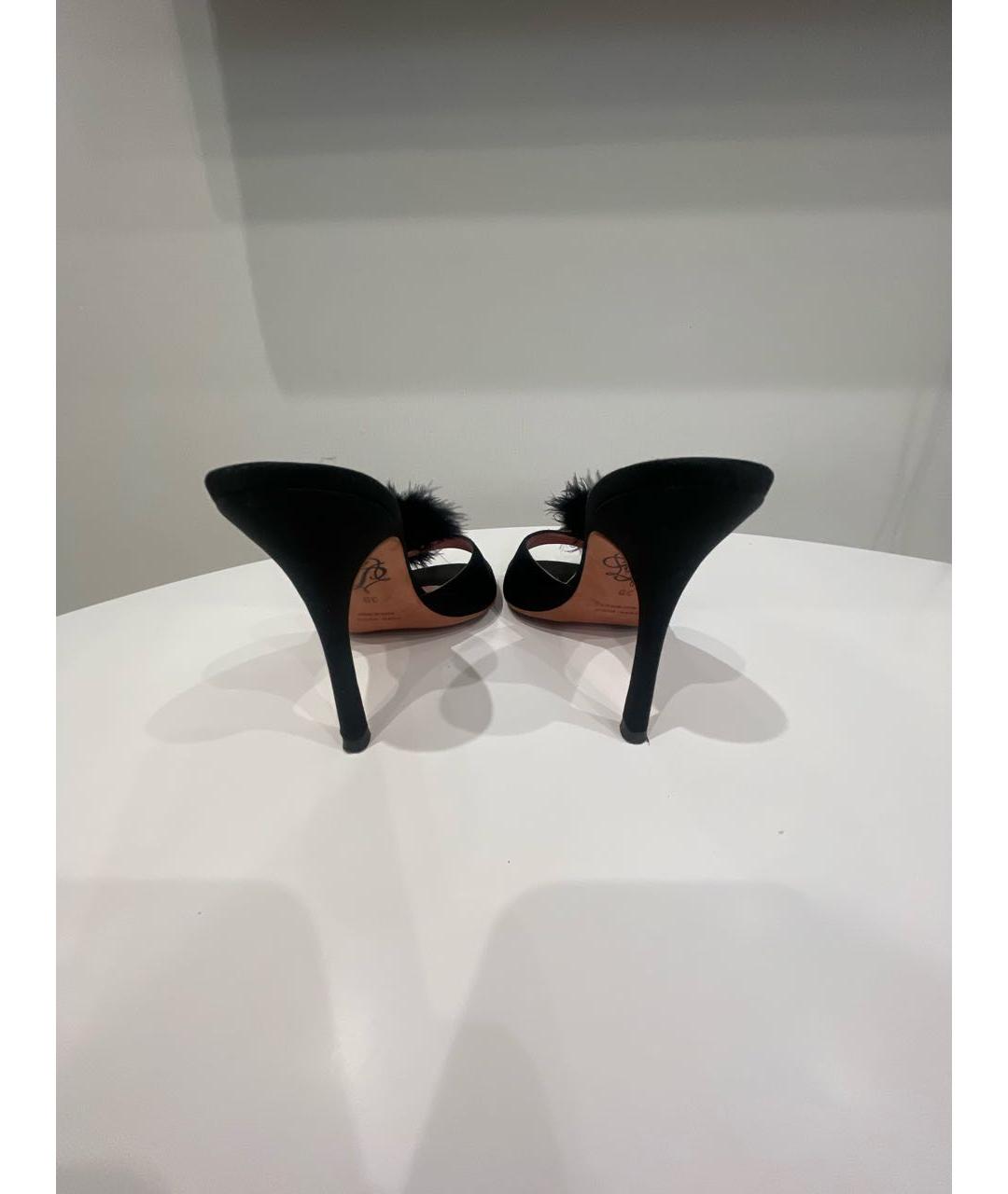 AGENT PROVOCATEUR Черные текстильные мюли, фото 4