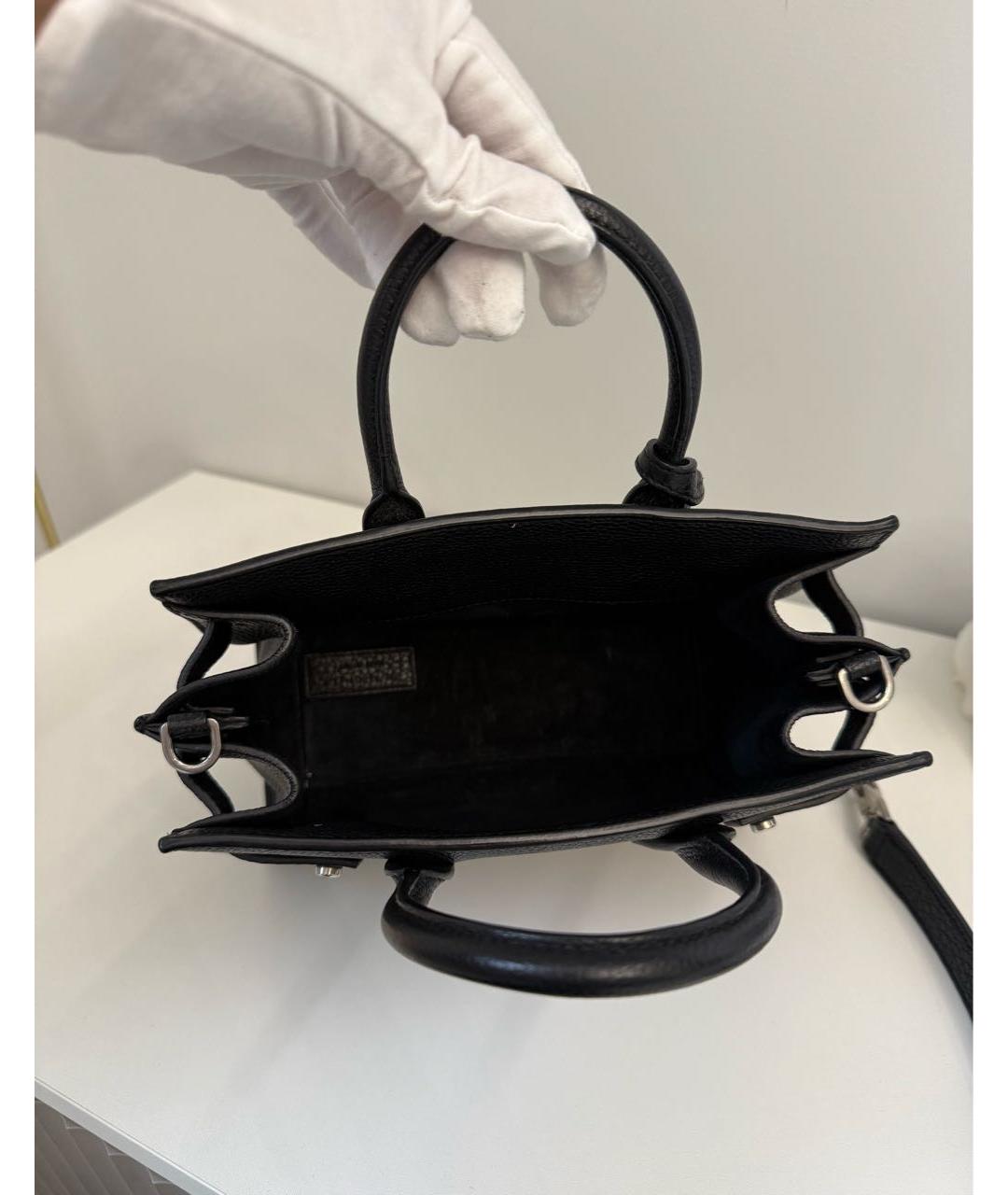 SAINT LAURENT Черная кожаная сумка через плечо, фото 7